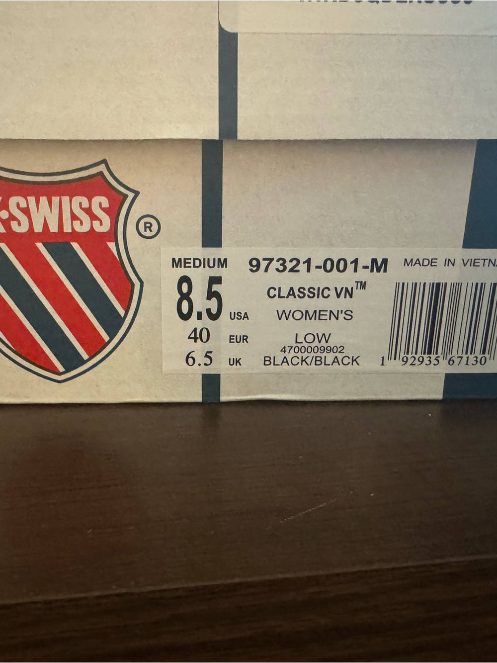 K-Swiss Black Women's Athletic Low-Top Sneakers - Picture 2 of 5